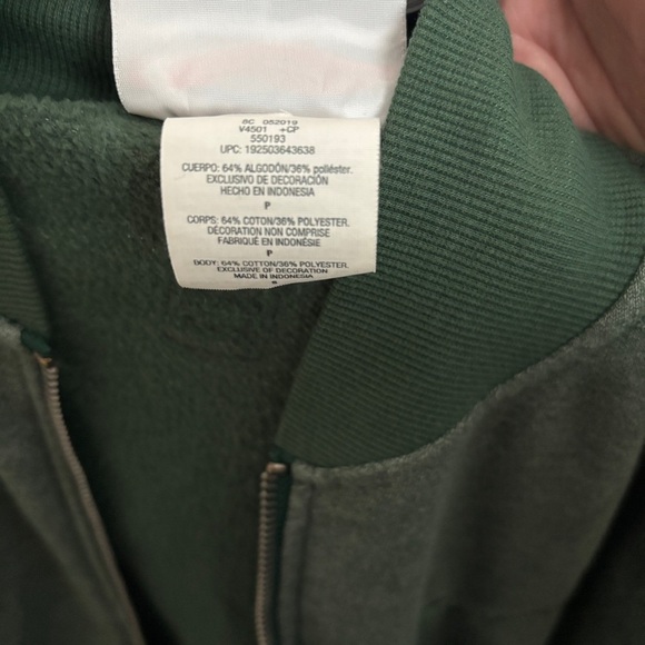 Mens Champion Heritage Heather YC Jacket, Dark Green Siro/Dark Small Full zip - Picture 8 of 8
